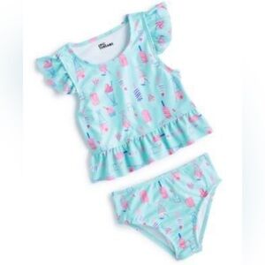 Epic Threads Aqua and Pink Kids Swim Set